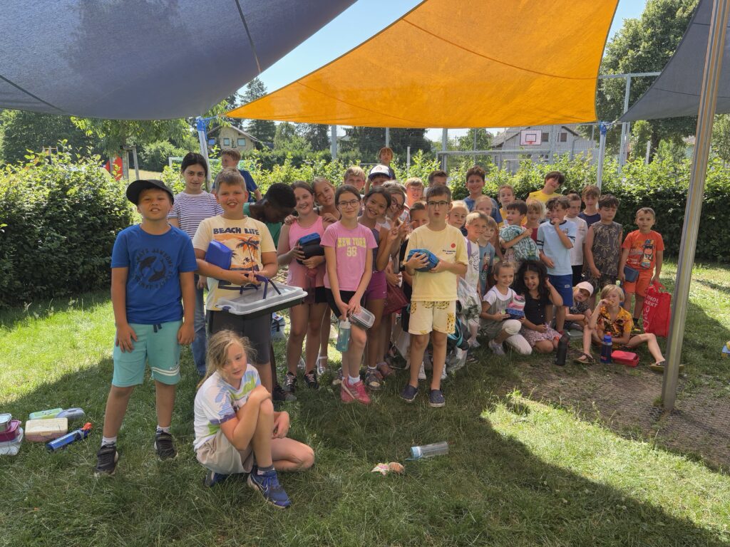 Bärenklasse und 4.b picknicken