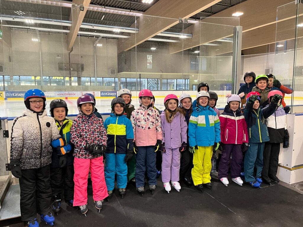 Spaß beim Eislaufen