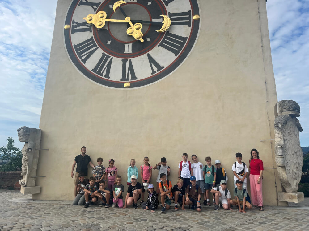 Die 3b besucht das Wahrzeichen von Graz - den Uhrturm